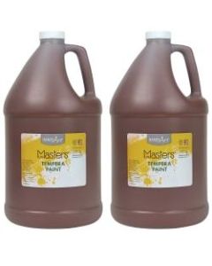Little Masters Tempera Paint, 128 Oz, Brown, Pack Of 2