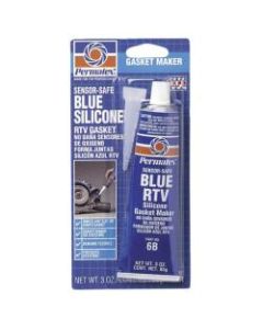 Sensor-Safe Blue RTV Silicone Gasket, 3 oz Tube, Blue