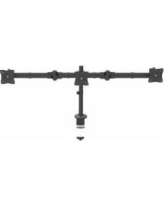 StarTech.com Desk Mount Triple Monitor Arm - Articulating - Steel - For VESA Monitors up to 27in- Clamp/Grommet - 3 Monitor Stand (ARMTRIO)