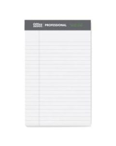 Office Depot Brand Sugar Cane Paper Perforated Pads, 5in x 8in, White, Pack Of 6