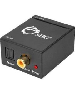 SIIG Digital to Analog Audio Converter - 96 kHzBlack