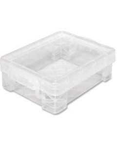 Advantus Super Stacker Crayon Storage Box, 4 4/5in x 3 1/5in x 1 3/5in, Clear