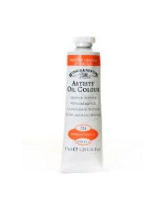 Winsor & Newton Artists Oil Colors, 37 mL, Winsor Orange, 724
