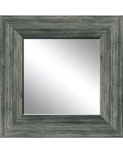 PTM Images Framed Mirror, Wood, 20inH x 20inW, Stone Gray