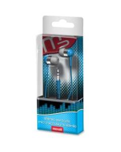 Maxell Earphone - Stereo - Blue - Earbud - Open