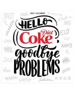 TF Publishing Arts & Entertainment Wall Calendar, 12in x 12in, Diet Coke, January To December 2022