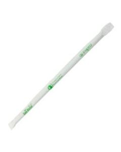 StalkMarket Compostable Jumbo Straws, 7-3/4in, Clear, Pack Of 4,800 Straws