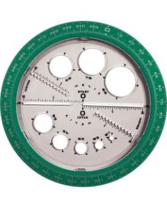 Helix Angle and Circle Protractor - Plastic - Assorted - 1 Each