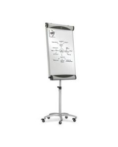 Quartet Premium Magnetic Dry-Erase Whiteboard Presentation Easel With Wheels, 27in x 41in, Steel Frame With Gray Finish
