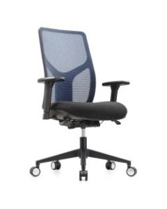 WorkPro 4000 Series Multifunction Ergonomic Mesh/Fabric High-Back Executive Chair, Blue/Black