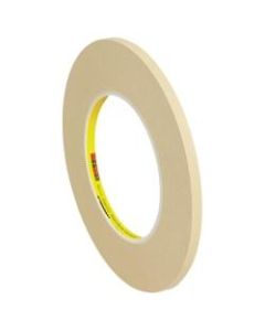 3M 231 Masking Tape, 3in Core, 0.25in x 180ft, Tan, Case Of 144