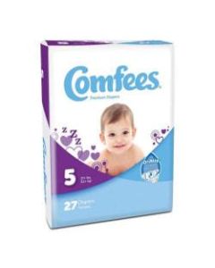 Attends Comfees Baby Diapers, Size 5, White, Pack Of 27