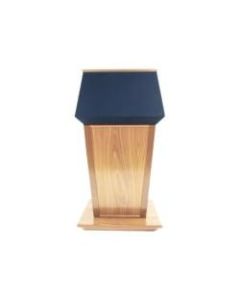 AmpliVox SN3045 - Patriot Plus Lectern - Skirted Base - 51in Height x 31in Width x 23in Depth - Clear Lacquer, Maple - Hardwood Veneer, Solid Hardwood