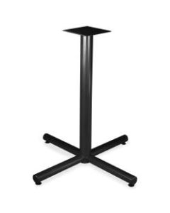 Lorell Hospitality X-Leg Bistro Height Table Base, For 36inW Top, Black