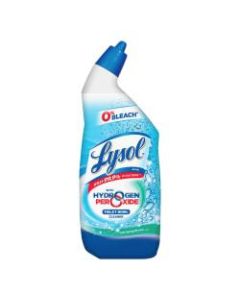 Lysol Hydrogen Peroxide Toilet Cleaner, Cool Spring Breeze Scent, 24 Oz, Blue