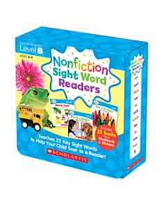 Scholastic Teacher Resources Nonfiction Sight Word Readers Parent Pack, Level B, Pre-K To 1st Grade
