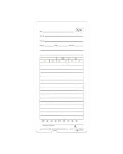 Acroprint ATR480 Weekly/Bi-Weekly/Monthly Time Cards, 2-Sided, 3-3/8in x 7-1/2in, Pack Of 50 Time Cards