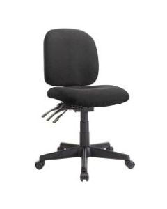 WorkPro Mobility Multifunction Ergonomic Fabric Task Chair, Black