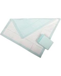 Protection Plus Polymer Disposable Underpads, Quilted, 30in x 36in, Green, 5 Per Bag, Case Of 15 Bags
