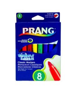 Prang Classic Color Washable Art Markers, Conical Tip, Assorted Colors, Pack Of 8