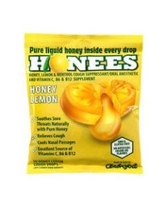 Honees Cough Drops, Honey Lemon, 20 Per Pouch, Case Of 6 Pouches