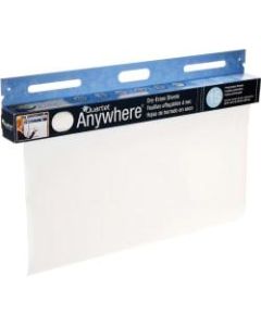 Quartet Anywhere Non-Magnetic Dry-Erase Whiteboard Sheets, 24in x 480in, White