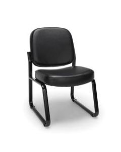 OFM Anti-Microbial Anti-Bacterial Reception Chair, Black