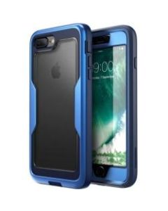 i-Blason Magma Carrying Case (Holster) Apple iPhone 8 Plus Smartphone - Blue - Damage Resistant, Scratch Resistant, Shock Resistant - Polycarbonate, Thermoplastic Polyurethane (TPU) - Holster, Belt Clip