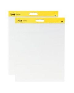 Post-it Super Sticky Wall Pads, 20in x 23in, White Paper, Pack Of 2 Pads