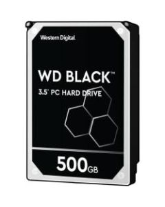 WD Caviar Black 500GB 3.5in Internal Hard Drive For Desktops, 64MB Cache, SATA/600, WD5003AZEX, Pack Of 20
