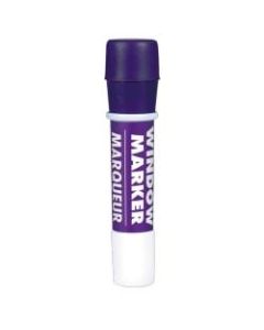 Amscan Window Markers, Broad Point, Purple Barrel, Purple Ink, Pack Of 4 Pens
