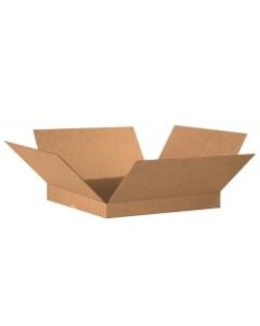Office Depot Brand Corrugated Boxes, Flat, 2inH x 20inW x 20inD, Kraft, Pack Of 20