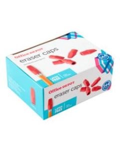 Office Depot Brand Eraser Caps, Red, Box Of 144