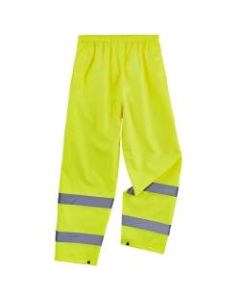 Ergodyne Glowear 8916 Class E Lightweight Hi-Vis Rain Pants, 4X, Lime