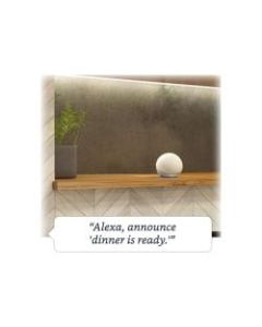 Amazon Echo Dot (4th generation) Bluetooth Smart Speaker - Alexa Supported - Glacier White - Wireless LAN
