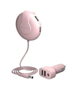 ChargeHub V6 Shareable Car Charger, Pink, CRG-V6-004