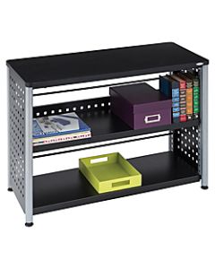 Safco Scoot 27in 2 Shelf Contemporary Bookcase, Black/Dark Finish
