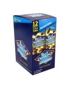 Blue Diamond Roasted Salted Almonds, 1.5 Oz, Box Of 12 Pouches