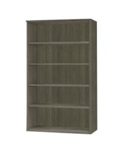 Mayline Medina Series Gray Laminate. 5-Shelf Bookcase - 36in x 13in x 68inBookshelf, 1in Shelf - 5 Shelve(s) - Finish: Gray Steel Laminate