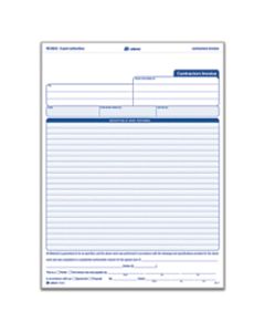 Adams Carbonless Contractors Invoices, 3-Part, 100 Sets