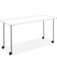 Safco Impromptu Mobile Training Tabletops - Four Leg Base - 4 Legs - 28.50in Height x 5in Width x 5.25in Depth - Silver - Steel