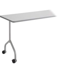 Safco Impromptu Mobile Training Table T-Leg Base - T-shaped Base - 4 Legs - 28.50in Height x 5in Width x 5.25in Depth - Silver - Steel