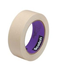 3M 2040 Masking Tape, 3in Core, 2in x 180ft, Natural, Pack Of 12