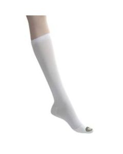 Medline EMS Nylon/Spandex Knee-Length Anti-Embolism Stockings, X-Large Regular, White, Pack Of 12 Pairs