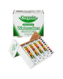 Crayola Educational Watercolors Classpack - 36 / Box - Red, Yellow, Green, Blue, Brown, Purple, Black, Orange