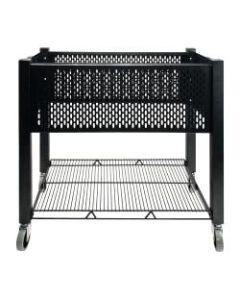 Vertiflex SmartWorx Steel Open-Top Filing Cart, 27 3/4inH x 15inW x 28 3/4inD, Black