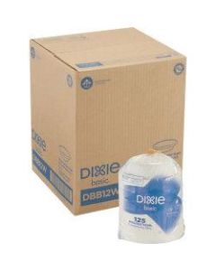 Dixie Basic Lightweight Disposable Paper Bowls by GP Pro - 125 / Pack - 12 fl oz Bowl - Paper Bowl - Microwave Safe - 1000 Piece(s) / Carton