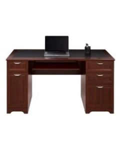 Realspace Magellan 59inW Managers Desk, Classic Cherry