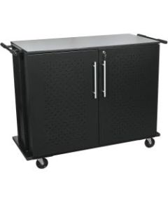 Balt Odyssey 8-Shelf Laptop Charging Cart, 40inH x 53inW x 24inD, Charcoal
