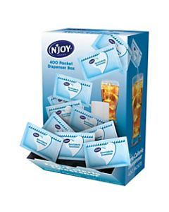 nJoy Aspartame Packets With Dispenser, Blue, Box Of 400